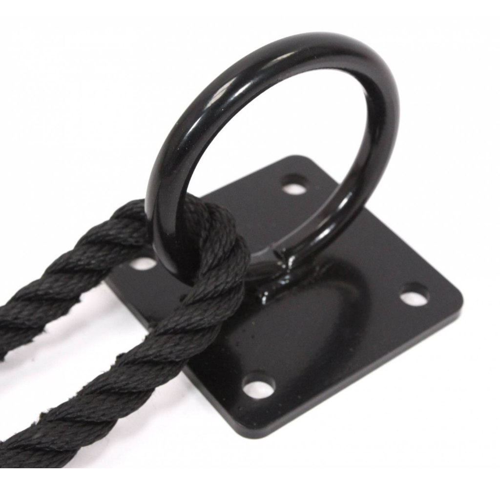 100mm Ø Ring Battle Rope Anchor On Plate For Wall Or Floor Fixing Made 